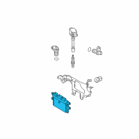 OEM Nissan Versa Engine Control Module Diagram - 23710-EL64A