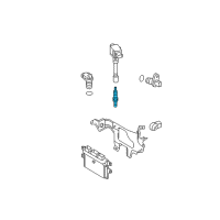 OEM 2012 Nissan Cube Spark Plug Diagram - 22401-JD01B