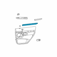 OEM 2001 Ford Explorer Sport Trac Belt Weatherstrip Diagram - F1TZ-7825860-A