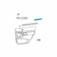 OEM 1998 Ford Explorer Door Armrest Diagram - F5TZ7827618AAZ