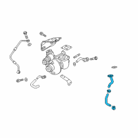 OEM 2011 Hyundai Genesis Coupe Pipe-Oil Turbocharger Diagram - 28245-2C401