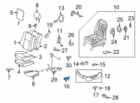 OEM 2009 Toyota Sequoia Adjust Switch Diagram - 84920-AC010-E0