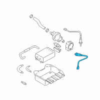 OEM 2006 Kia Sportage Oxygen Sensor Assembly Diagram - 3921023710