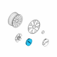 OEM Mercury Milan Center Cap Diagram - 9N7Z-1130-A