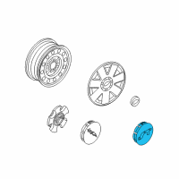 OEM 2010 Ford Explorer Center Cap Diagram - 5L2Z-1130-BA