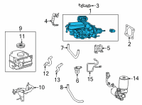 OEM 2021 Toyota Sienna Brake Booster Diagram - 47055-08020