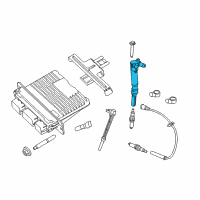 OEM Ford F-350 Super Duty Ignition Coil Diagram - AL3Z-12029-A