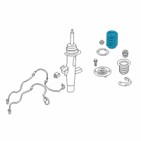 OEM BMW 430i Gran Coupe Front Coil Spring Diagram - 31-33-6-851-921