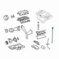 OEM 2008 Lexus SC430 Gage Sub-Assy, Oil Level Diagram - 15301-50050