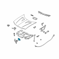 OEM 1999 Pontiac Firebird Latch Asm-Hood Primary Diagram - 10324201