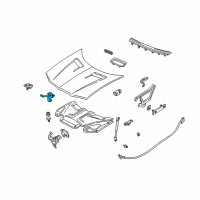 OEM Chevrolet Camaro Latch Asm-Hood Secondary Diagram - 10405538