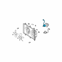 OEM 2005 Toyota Highlander Fan Motor Diagram - 16363-74311