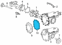 OEM GMC Differential Cover Gasket Diagram - 20768579