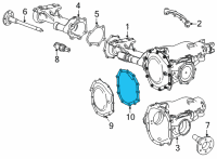 OEM 2022 GMC Sierra 2500 HD Differential Cover Gasket Diagram - 20768579