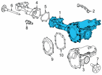 OEM 2021 GMC Sierra 3500 HD Differential Assembly Diagram - 84712097