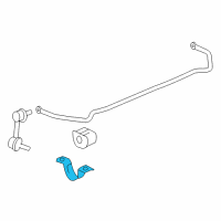 OEM 2010 Buick LaCrosse Stabilizer Bar Bracket Diagram - 13281787