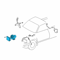 OEM 2000 Toyota Tacoma ACTUATOR Assembly, Brake Diagram - 44050-04020