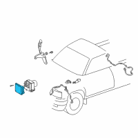 OEM 2003 Toyota Tacoma Computer, Skid Control Diagram - 89541-04010