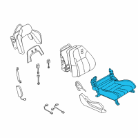 OEM Nissan 350Z Cushion Complete-Front Seat RH Diagram - 873A2-CF48A