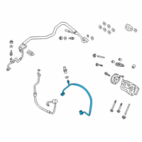 OEM 2020 Ford Transit Connect AC Hose Diagram - KV6Z-19972-B