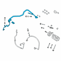 OEM 2020 Ford Transit Connect Evaporator Tube Diagram - KV6Z-19A834-B