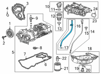 OEM Chevrolet Trailblazer Oil Tube Diagram - 12700599