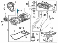 OEM Chevrolet Trailblazer PCV Valve Diagram - 12696101