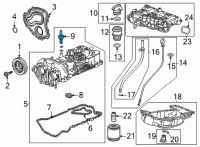 OEM 2019 Cadillac CT6 PCV Valve Diagram - 12696101