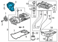 OEM 2022 Chevrolet Trailblazer Front Cover Diagram - 12697665