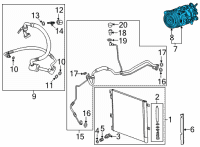 OEM 2022 Chevrolet Blazer Compressor Diagram - 84516974