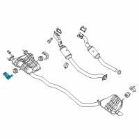 OEM 2017 Jeep Grand Cherokee Bracket-Exhaust Hanger Diagram - 52124627AC