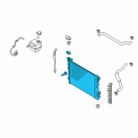 OEM Kia Sportage Radiator Assembly Diagram - 253103W000