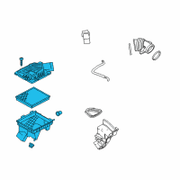 OEM 2015 Chevrolet Impala Air Cleaner Assembly Diagram - 22897044