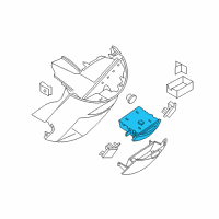 OEM 2004 Nissan Quest Cup Holder Assembly Diagram - 68430-5Z000