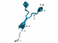 OEM 2021 Jeep Grand Cherokee L RESONATOR-EXHAUST Diagram - 68459145AC