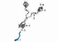 OEM 2021 Jeep Grand Cherokee L CONVERTER-EXHAUST Diagram - 68445609AC