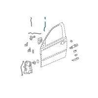 OEM 2006 Chevrolet Malibu Knob Asm, Front Side Door Locking Rod *Cadmium Plated*Vr Dark Cashme Diagram - 15139089