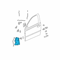 OEM 2008 Chevrolet Malibu Latch Diagram - 20846340