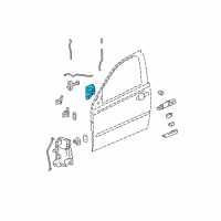 OEM 2007 Chevrolet Malibu Handle Asm-Front Side Door Inside *Dark Titanium Diagram - 15860514