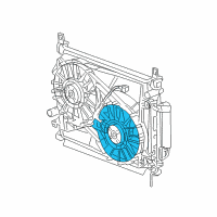 OEM 2007 Dodge Charger Fan-Radiator Cooling Diagram - 5174358AA