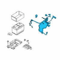 OEM 2022 Lincoln Nautilus Positive Cable Diagram - K2GZ-14300-J