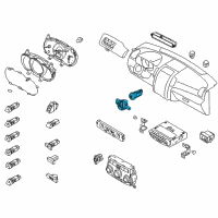 OEM 2012 Kia Sorento Button Start Swtich Assembly Diagram - 954302P410