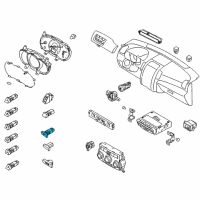 OEM Kia Sorento Switch Assembly-Seat Warmer Diagram - 937412P000CA