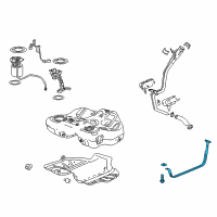 OEM 2018 Cadillac XTS Tank Strap Diagram - 13238488