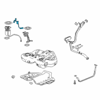 OEM 2015 Cadillac XTS Fuel Gauge Sending Unit Diagram - 13578380