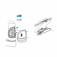 OEM 2004 Jeep Wrangler Bulb Diagram - L0001156