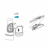 OEM 2000 Dodge Dakota Bulb Diagram - L0001157