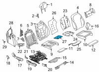 OEM 2022 BMW M8 BASE SUPPORT FOR CLIMATE SEA Diagram - 52-10-8-072-077