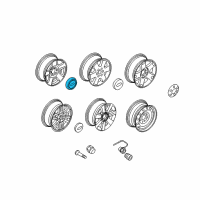 OEM 2005 Ford F-150 Hub Cap Diagram - 4L3Z-1130-EA