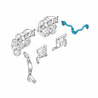 OEM 2011 BMW 335i xDrive Oil Pipe Inlet Diagram - 11-42-7-562-797